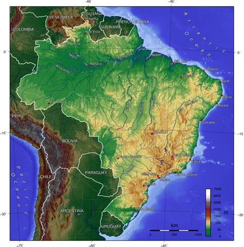 Brazil Location Map - Geographic Media