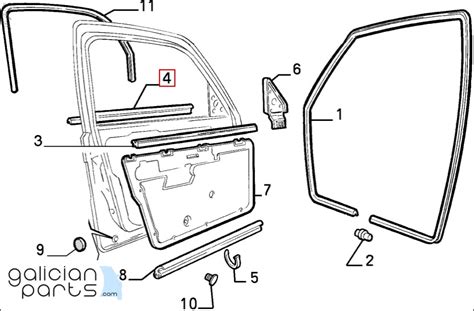 60562505 Moldura Puerta Delantera Izq Alfa Romeo 155 1992 1997 NUEVA