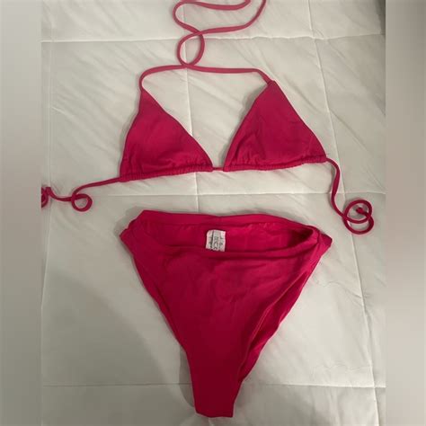 Swim Everything But Water Becca By Rebecca Virtue Swim Pink Bikini Set Poshmark