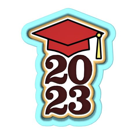 2023 Grad Cap Cookie Cutter Stamp Stencil Sharp Edges Fast Shipping Choose Your Own Size 1 Etsy