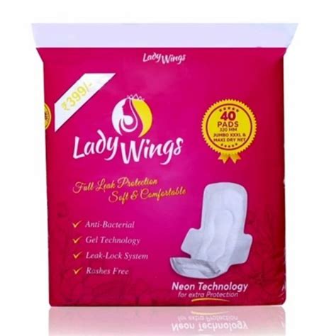 Cotton 320mm Lady Wings Sanitary Napkins Pad For Laboratory At Rs 110