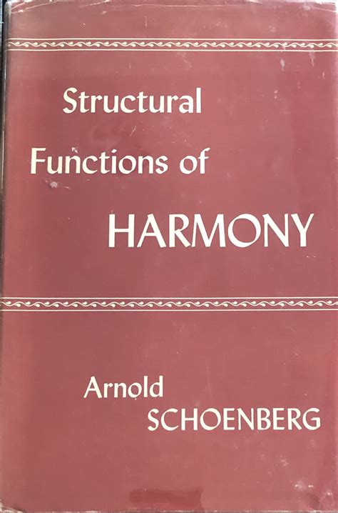 Structural Functions of Harmony by Schoenberg, Arnold: Near Fine ...