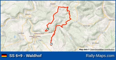 Ss Waldhof Stage Map Rallye K Ln Ahrweiler Rally Maps