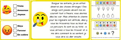 Chasse Au Tr Sor Smiley Emoji Jeu Imprimer