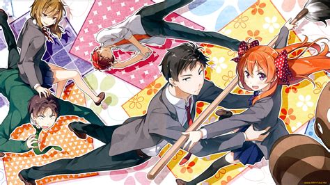 Скачать обои аниме gekkan shoujo nozaki kun kantoku hori masayuki