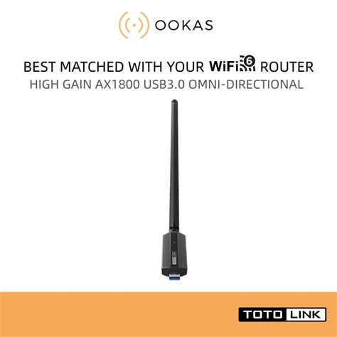 TOTOLINK X6100UA High Gain AX1800 WiFi 6 AX Dual Band USB 3 0 Wireless