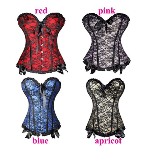 Wechery Bustierampcorset Sexy Gothic Steampunk Corset Lace Up Corsage Basque Slimming Shaper