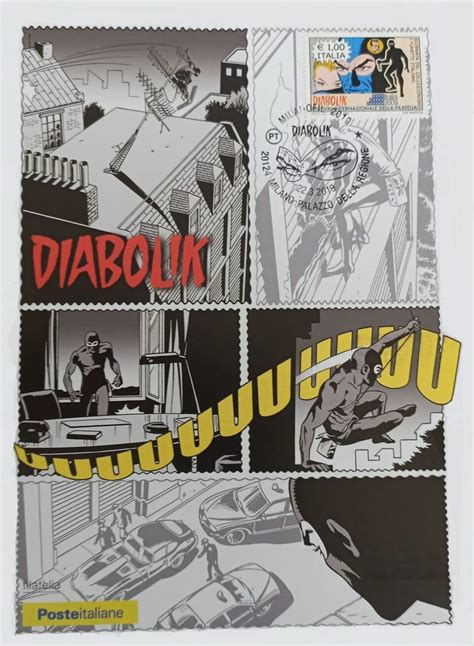 CARTOLINA FILATELICA ITALIA 2019 NUOVA MAXI DIABOLIK MILANOFIL 6 50