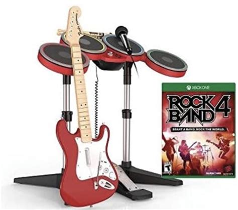 Rock Band 4 [RED Band In-A-Box Bundle] Prices Xbox One | Compare Loose ...