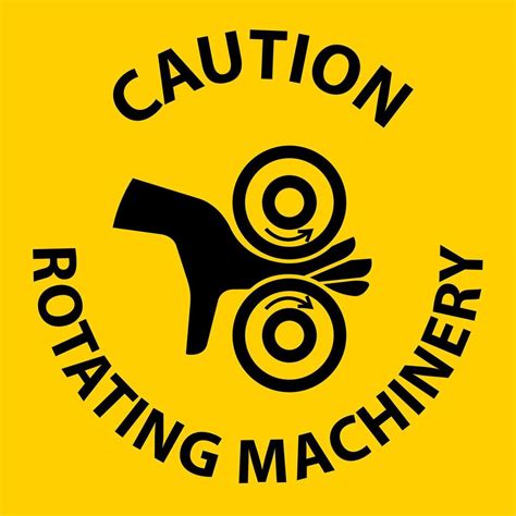 Caution Sign Rotating Machinery Keep Hands Away 25731439 Vector Art At Vecteezy