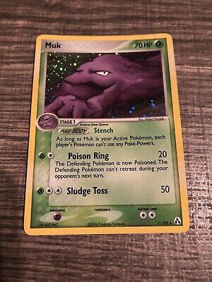 Muk Holo Rare Ex Legend Maker Pokemon Card In Nm Mint Condition Ebay