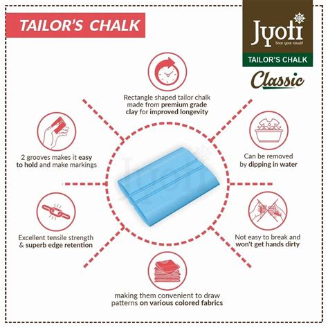 jyoti tailor chalk classic  colors  sticks   price