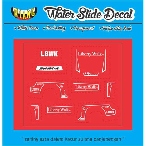 Jual Decal Hot Wheels Silvia S15 LBWK Red Edition Kota Denpasar CCNK Garage Tokopedia