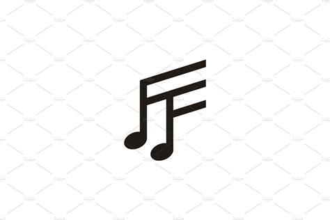 Initial Ff Music Notes Logo Design Branding And Logo Templates