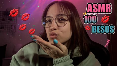 Asmr Contando Del Al Con Besos Sonidos De Lipgloss Youtube