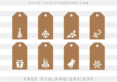 Template Christmas Gift Tags Cricut