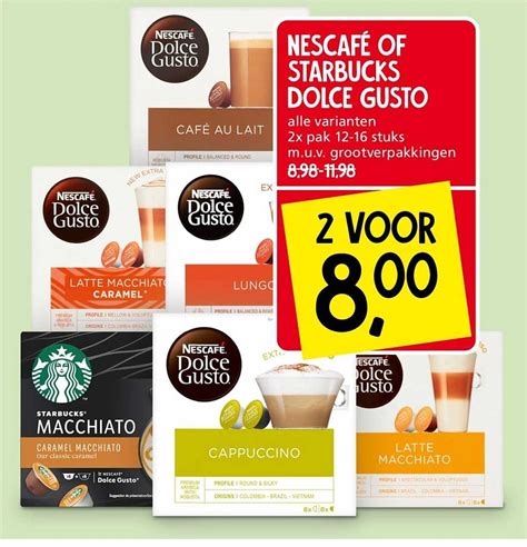 Nescaf Of Starbucks Dolce Gusto Aanbieding Bij Jan Linders Folders Nl