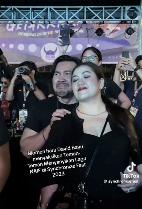 Momen David Bayu Nangis Di Synchronize Dengerin Lagu Naif