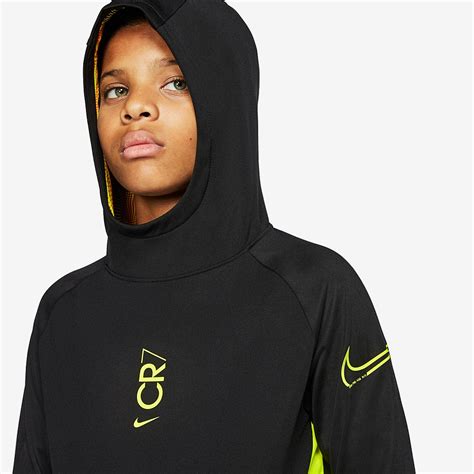 Nike CR7 Kids Dry Hoodie - Black/Hyper Turq/Lemon Venom - Boys Clothing - Tops | Pro:Direct Soccer