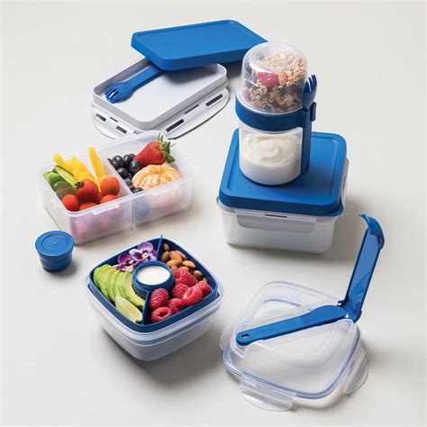 LocknLock To Go 3 in 1 lunch box 1lt blue - Legend Housewares (Pty) Ltd