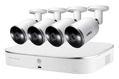 Lorex 4K Security Camera System Fusion 8 Channel 3TB NVR With 4 Ultra