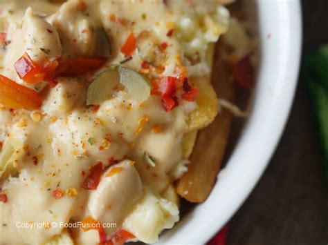 Chicken Loaded Fries With White Sauce Food Fusion