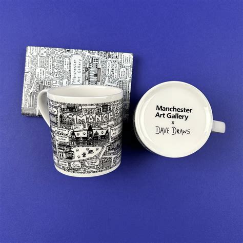 Manchester Doodle Map Mug – Manchester Art Gallery Shop