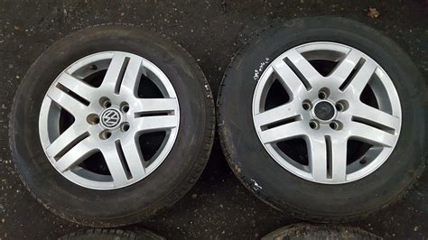 Volkswagen Golf Mk4 1997 2004 Avus Alloy Wheels Set X4 15inch 45 1j0601025q 5mm Store Used