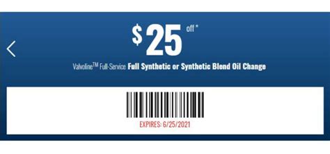 Valvoline Oil Change Coupon 25 Off Your Ultimate Guide To Big Savings On Trusted Maintenance
