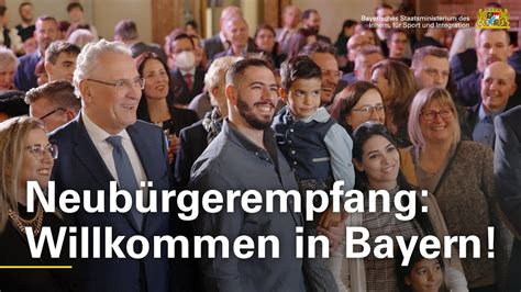 Neubürgerempfang in München Willkommen in Bayern YouTube