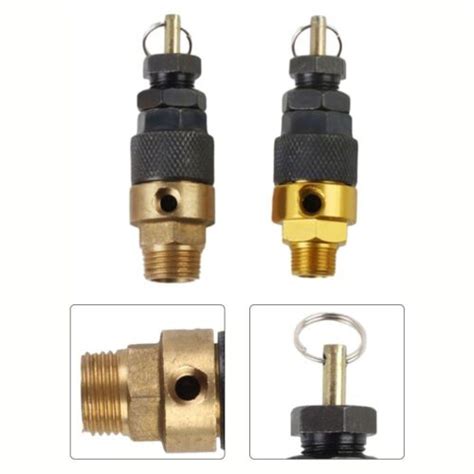 Bsp Bronze Air Compressor Safety Relief Valve Black Pressure