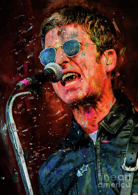 Noel Gallagher Digital Painting Digital Art By Howard Garner Pixels