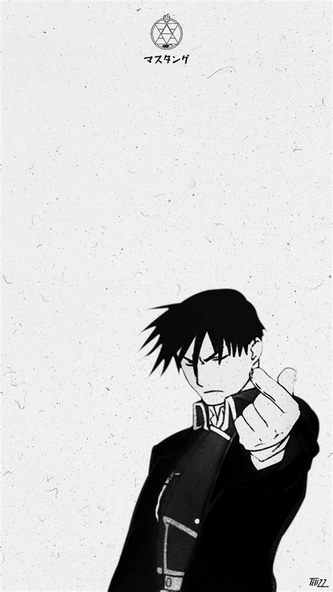 Fullmetal Alchemist Brotherhood Roy Mustang Papel De Parede Anime Cartazes Gráficos