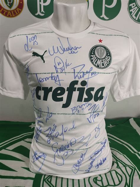 Camisa Palmeiras 2022 Autografada Camiseta Masculina Puma Usado