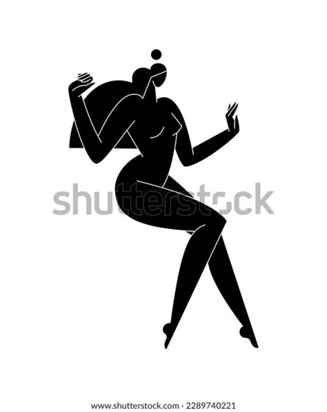 Contemporary Female Body Vector Illustration Nude Stock Vector Royalty Free 2289740221