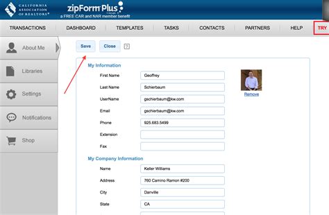 How to Change Your Profile on zipForms – myofficeanswerpro.com