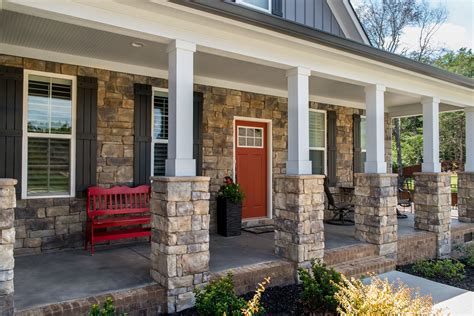 Horizon Stone Charming Custom Front Porch With Natural Stone Explore