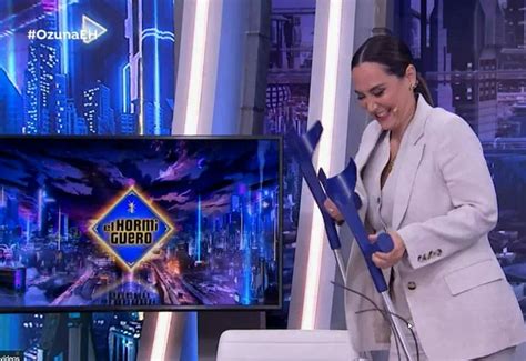 El Hormiguero Tamara Falcó sufre un aparatoso accidente en El