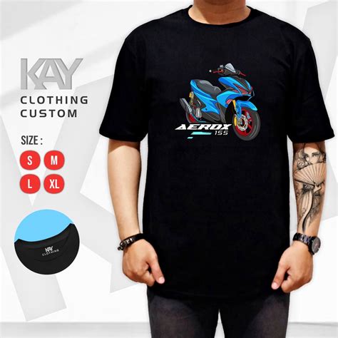 Jual Kaos Aerox New Shouters Kaos Yamaha Motor Honda S M L Xl Xl