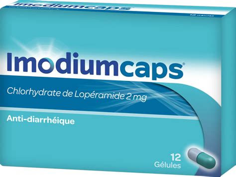 Imodium 2 mg à base de Lopéramide contre les diarrhées