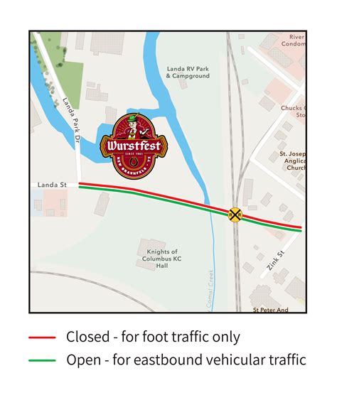 Traffic Notice - Wurstfest