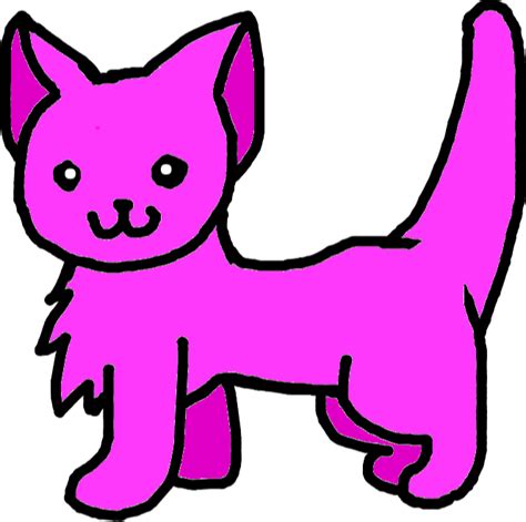 Cat Pink Cartoon Clipart Full Size Clipart 4196381 Pinclipart