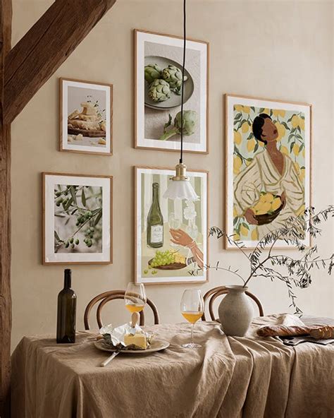 Kitchen inspiration gallery wall