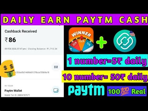 Daily Free Paytm Cash 5 5 5 5 Daily Spin And Earn Paytm Cash