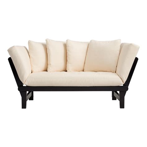 Espresso Wood Studio Day Sofa - World Market