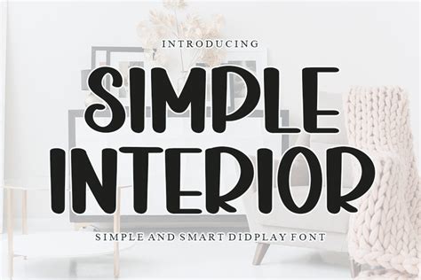 Simple Interior Font By Inermedia Studio Creative Fabrica