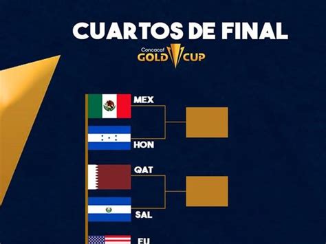 Listos Los Cuartos De Final De La Copa Oro 2021