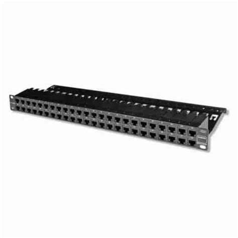 Siemon Z As Pnl U K Zmax Port A Shielded Patch Panel Rms Black