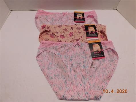 NEW Maidenform 3 Pairs Comfort No Show Bikini Panties S 5 Multi Color 40046 EBay
