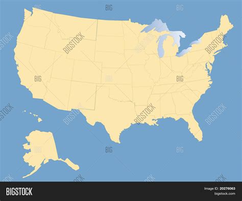 USA Map, Blank Image & Photo (Free Trial) | Bigstock